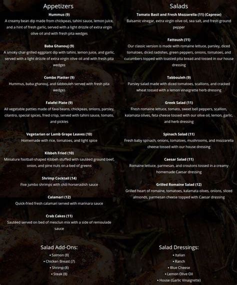 tudor bar and grill|tudors menu and prices.